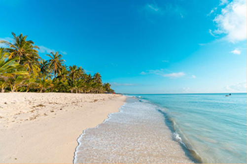 Pristine beach